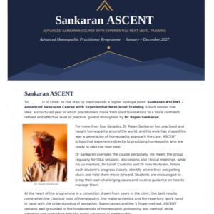 Sankaran ASCENT – Advanced Sankaran Course with Experiential Next-Level Training